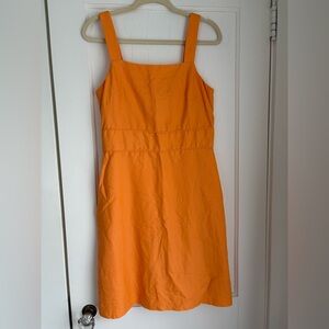 Ann Taylor linen blend A-line dress